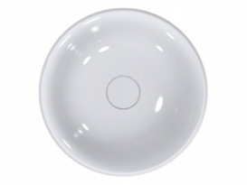 Раковина для ванної Miraggio Siena Ø44 см литий мармур Miramarble білий 0000752