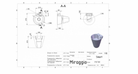 Раковина для ванной Miraggio Smart подвесная с отверстием под смеситель белый матовый 0000241