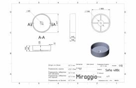 Раковина для ванной Miraggio Sofia 480 накладная белый матовый 0000243
