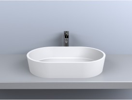 Раковина для ванної Miraggio Sorrento 550 накладна білий глянсовий 0000244