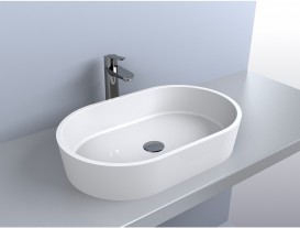 Раковина для ванної Miraggio Sorrento 550 накладна білий глянсовий 0000244