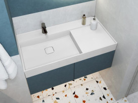 Раковина для ванной Miraggio Soul 1000 100х53 см Miramarble белый глянцевый 8813393