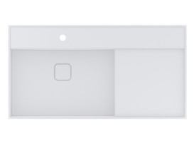 Раковина для ванной Miraggio Soul 1000 Matt 100х53 см Miramarble Matt белый матовый 8813395