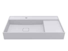 Раковина для ванної Miraggio Soul 800 Matt 80х53 см Miramarble Matt білий матовий 8813307