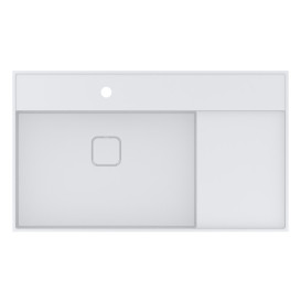 Раковина для ванної Miraggio Soul 900 90х53 см Miramarble білий глянсовий 8813319