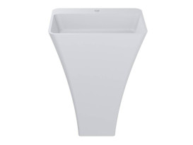 Раковина для ванної Miraggio Sun 600 60х45 см підлогова Miramarble білий глянцевий 0002390