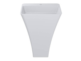 Раковина для ванної Miraggio Sun Matt 600 60х45 см підлогова Miramarble Matt білий матовий 0002391