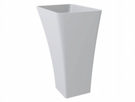 Раковина для ванной Miraggio Sunny 60х45 см литой мрамор Miramarble белый матовый 0001250