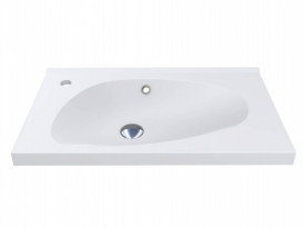 Раковина для ванної Miraggio Titania 69,5х39,6 см Mirasoft Technology білий матовий 0001121