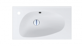 Раковина для ванной Miraggio Titania врезная с отверстием под смеситель белый матовый 0000251