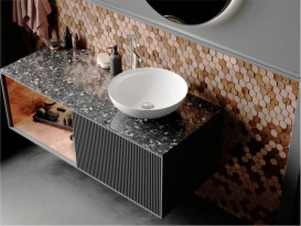 Раковина для ванной Miraggio Tobi 400 40х40 см Miramarble белый глянцевый 0002699