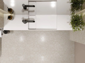 Раковина для ванної Miraggio Toni 105х22 см мармур мармур Miramarble білий матовий 8814594