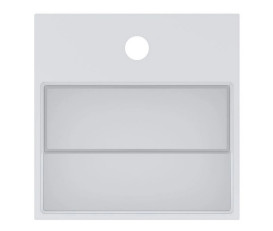 Раковина для ванной Miraggio Toni 30х30 см литой мрамор Mirasoft Technology белый 8814243