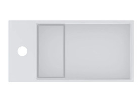 Раковина для ванной Miraggio Toni 45х22 см литой мрамор Mirasoft Technology белый 8814586