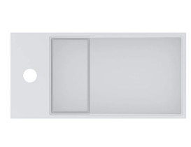 Раковина для ванной Miraggio Toni 45х22 см R литой мрамор Mirasoft Technology белый 8814212