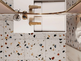 Раковина для ванной Miraggio Toni 65х22 см литой мрамор Miramarble белый 8814587