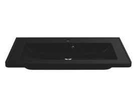 Раковина для ванной Miraggio Tres 900 90х43 см Mirastonе black shine 8813481