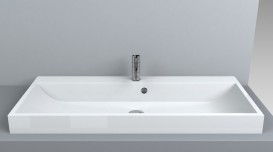 Раковина для ванной Miraggio Varna 1000 врезная с отверстием под смеситель белый глянцевый 0000252