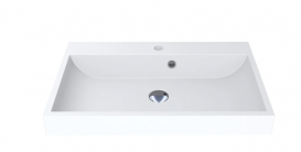 Раковина для ванної Miraggio Varna 700 врізна з отвором під змішувач білий матовий 0000257