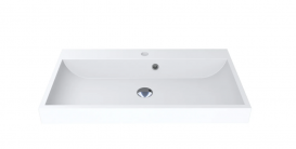 Раковина для ванной Miraggio Varna 800 врезная с отверстием под смеситель белый матовый 0000259