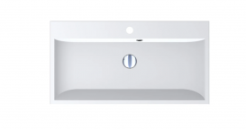 Раковина для ванной Miraggio Varna 800 врезная с отверстием под смеситель белый матовый 0000259