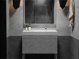 Раковина для ванной Miraggio Viola 1000 литой мрамор Miramarble белый 0000622