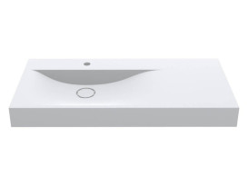 Раковина для ванной Miraggio Viola 1000 L Matt 100х46 см Miramarble Matt белый матовый 0002659