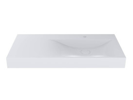 Раковина для ванної Miraggio Viola 1000 R 100х46 см Mirasoft білий матовий 8813429