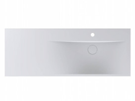 Раковина для ванной Miraggio Viola 1200 литой мрамор Miramarble белый 0000620