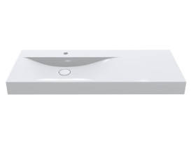 Раковина для ванной Miraggio Viola 1200 L Matt 120х46 см Miramarble Matt белый матовый 0002660