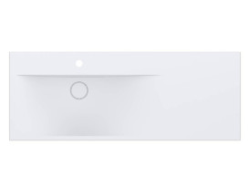 Раковина для ванной Miraggio Viola 1200 L Matt 120х46 см Miramarble Matt белый матовый 0002660