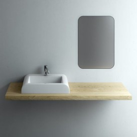 Раковина для ванной Marmorin Duna 60х45 см литой камень белый 190 060 020 xx x