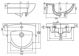 Раковина для ванной на тумбу Kolo Freja L72945000