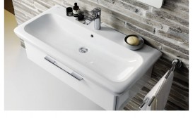 Раковина для ванной на тумбу Kolo Life 100 с покрытием Reflex белая M21010900