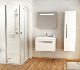 Раковина для ванной на тумбу Ravak Chrome 700 со скрытым переливом с одним отверстием для смесителя белая XJG01270000