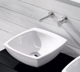 Раковина для ванної накладна AeT колекція Spot біла L233T0R0V0100