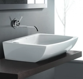 Раковина для ванної накладна AeT колекція Square біла L282T0R0V0