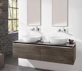 Раковина для ванної накладна Villeroy & Boch ARTIS 43 см без відп. під змішувач альпін-білий 417943R1