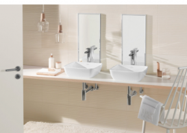 Раковина для ванної накладна Villeroy & Boch ARTIS 41x41 см без відп. під змішувач альпін біла 417841R1