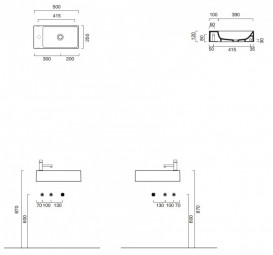Раковина для ванной накладная Catalano New Zero 50х25 керамическая цвет белый матовый 15025VEBM