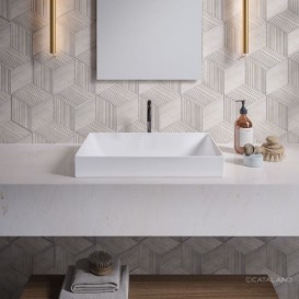 Раковина для ванной накладная Catalano Zero 60х35 керамическая цвет белый матовый 16035ZEBM