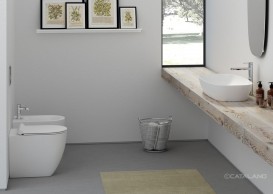 Раковина для ванної накладна Catalano Green Lux 80х40 овальна керамічна колір білий матовий 180APGRLXBM