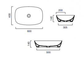 Раковина для ванной накладная Catalano Gold & Silver 60х40 керамика цвет белый/серебро 160APGRLXBA