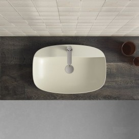 Раковина для ванної накладна Catalano Colori 60х40 кераміка колір сірий поверхню сатин 160GRLXNGS