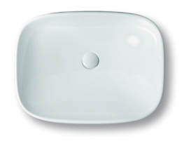 Раковина для ванної накладна Hatria Abito 58х45 см Alchemy санфарфор білий A0YXXA