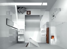 Раковина для ванной накладная Hatria G-Full 40x48 см санфарфор белый YXG801