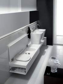 Раковина для ванной накладная Hatria G-Full 40x48 см санфарфор белый YXG801