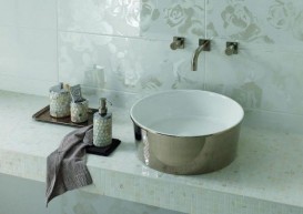 Раковина для ванной накладная Hatria HAPPY HOUR_Trilogy Gold edition 24k YXSK39