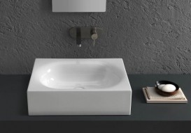 Раковина для ванной накладная Hatria Valley 40х60 санфарфор белый Y1GD01