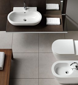 Раковина для ванной накладная Hatria You & Me 70.3х44.5 санфарфор белый YXEN01